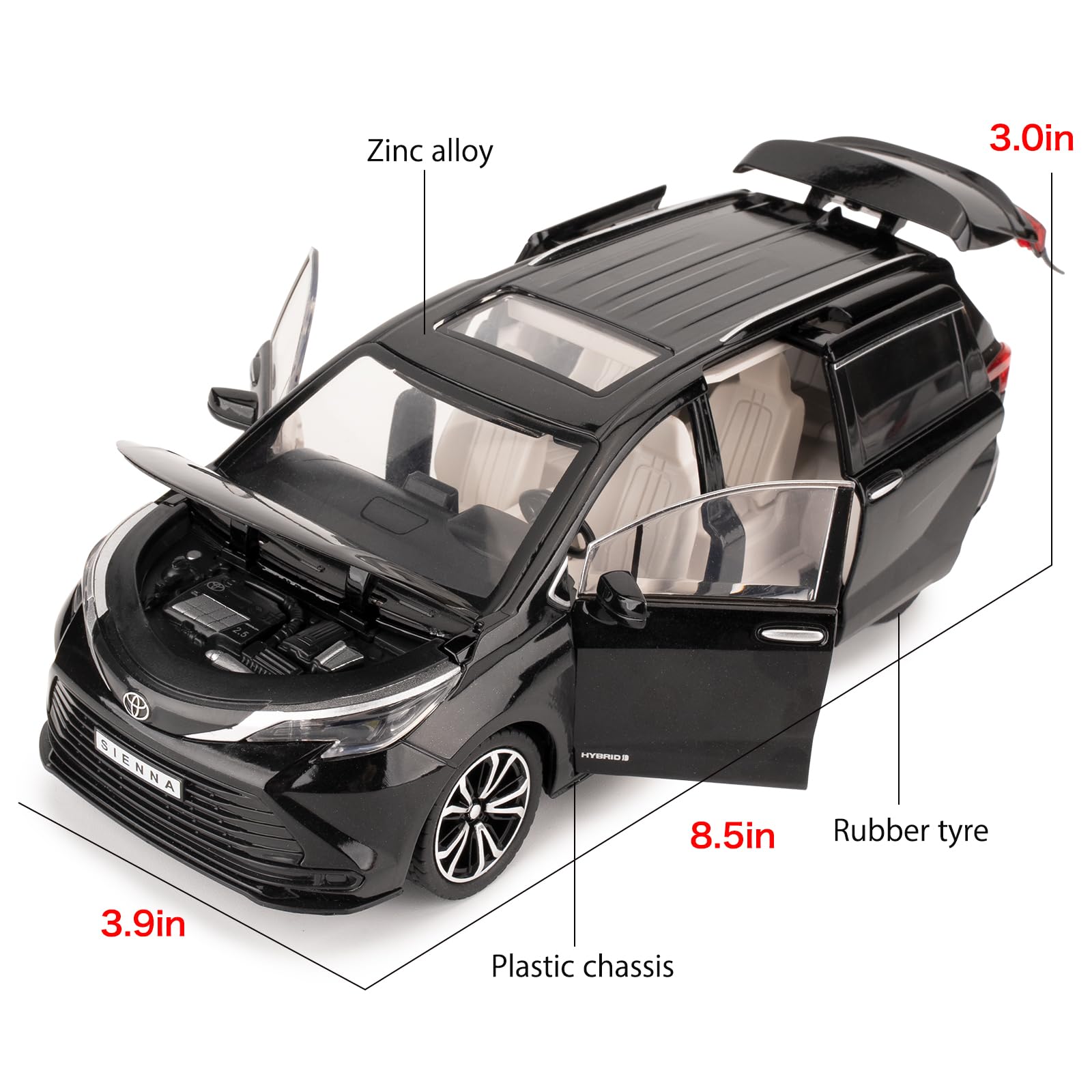 シベリア シヴェリアsivelia toy Amazon.com: BDTCTK 1:24 Compatible for Sienna MPV Car Model, Pull